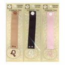Pressed Petals - Letter Q Ribbon Tag - One Of Each Colour Ribbon (3 Per Pack)