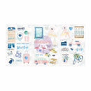Prima Marketing - Santorini Chipboard Stickers 5 inch X8 inch 3 pack with Foil & Glitter Accents
