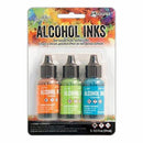 Ranger - Tim Holtz Alcohol Ink .5Oz 3 Pack - Spring Break-Valencia/Limeade/Turquoise