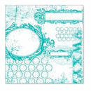 Sale Item - Hambly Screen Prints - All Mixed Up Overlay - Teal Blue - Single 12