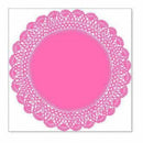 Sale Item - Hambly Screen Prints - Antique Doily Overlay - Pink - Single 12X12