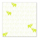 Sale Item - Hambly Screen Prints - Elephants In A Row Overlay - Lime Green - Si
