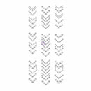 Say It In Crystals Adhesive Arrows 7X3 Inch Sheet - Short/Crystal Clear
