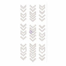 Say It In Crystals Adhesive Arrows 7X3inch Sheet - Short/Pearl White