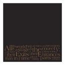 Scenic Route Paper Co - Stage Black Third (Pack Of 10)