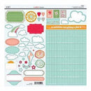 Sei - Corinne - Cardstock Stickers With Glitter
