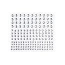Poppy Crafts Self-Adhesive Rhinestone Sheet - Crystal