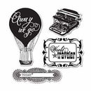 Sizzix Echo Park Stamp And Die Framelit - Everyday Eclectic - Contains - 4 Sta