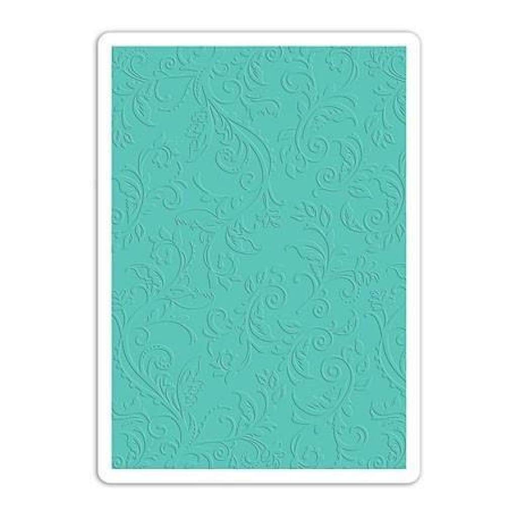 Sizzix Botanical Swirls Textured Impressions Plus Embossing Folder