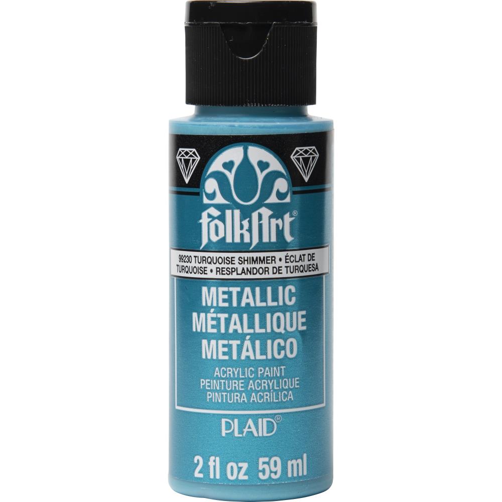 FolkArt Metallic Acrylic Paint 2oz Golden Touch