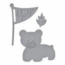 Spellbinders Shapeabilities Dies By Debi Adams My Little Red Wagon-Bear Scout