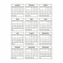 Srm Mini Standard Calendar Stickers 2017