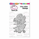 Stampendous Pink Your Life Cling Stamp 6.5X4.5 Whispers Friends - Beach Girl