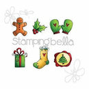 Stamping Bella Cling Stamp 6.5 Inch X4.5 Inch Christmas Spirit Envelope Accents