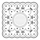 The Crafters Workshop - 12X12 Template - Dotted Scallop
