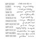 Tim Holtz Cling Rubber Stamp Set 7 Inch X8.5 Inch - Crazy Talk