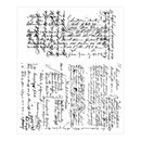 Tim Holtz Cling Rubber Stamp Set 7 Inch X8.5 Inch Ledger Script