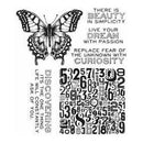 Tim Holtz Cling Rubber Stamp Set 7In. X8.5In. Perspective