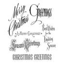 Tim Holtz Cling Stamps 7inch X8.5inch - Christmastime