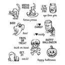 Tim Holtz Cling Stamps 7X8.5 Scared Silly