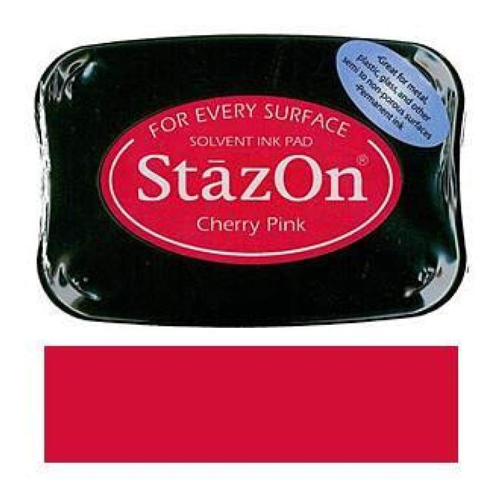 Tsukineko StazOn Solvent Inkpad Cherry Pink – CraftOnline