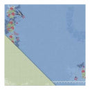 Vintage Summer - Blue Skies/Green Microcheck 12X12 D/Sided Paper (Pack Of 10)