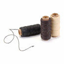 Lineco Waxed Linen 5 Ply Thread 3 pack Natural, Brown, Black; 20yds Each