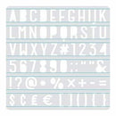 We R Memory Keepers - Heatwave Stencil 7Inch X7inch - Sans Serif