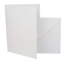 Poppy Crafts A6 300gsm Cards and Envelopes - Silk White - Pack of 10