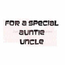 Woodware Clear Stamps 2.5 Inch X1.75 Inch Sheet Special Auntie/Uncle