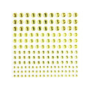 Poppy Crafts Self-Adhesive Rhinestone Sheet - Yellow