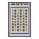 Your Next Stamp Gumdrops Embellishments 54 pack Gold Tinsel