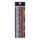 Zach's Life - Fabric Borders Blue/Red