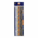 Zach's Life - Fabric Borders Orange/Brown