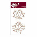 Zva Creative - Maple Leaves Crystal - Orange/Champagne/Chocolate