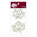 Zva Creative - Maple Leaves Pearl & Crystal - Olive