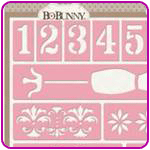 Bo Bunny Stencils and Stamps