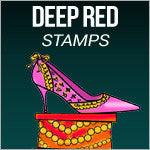 Deep Red Stamps