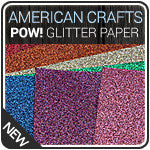 American Crafts Pow! Glitter Paper