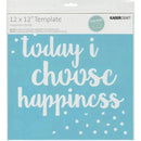 Kaisercraft Template 12"x 12" - Happiness Quotes*