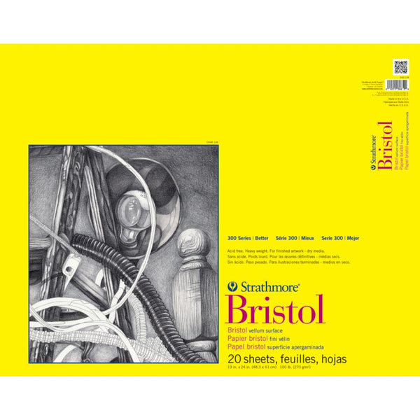 Strathmore Bristol Vellum Paper Pad 19"X24" 20 Sheets*