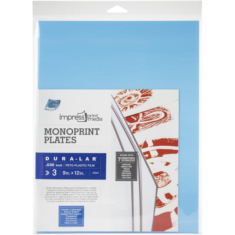 Grafix Impress Monoprint Plates 3/Pkg 9"x 12"*