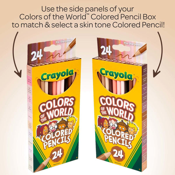 Crayola Colours Of The World Coloured Pencils 24/Pkg Assorted Colours