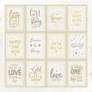 Little Birdie Cardstock 12"x 12" 12/Pkg - Amor Mio
