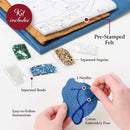 Bucilla Felt Stocking Applique Kit 18" Long Peaceful Nativity*