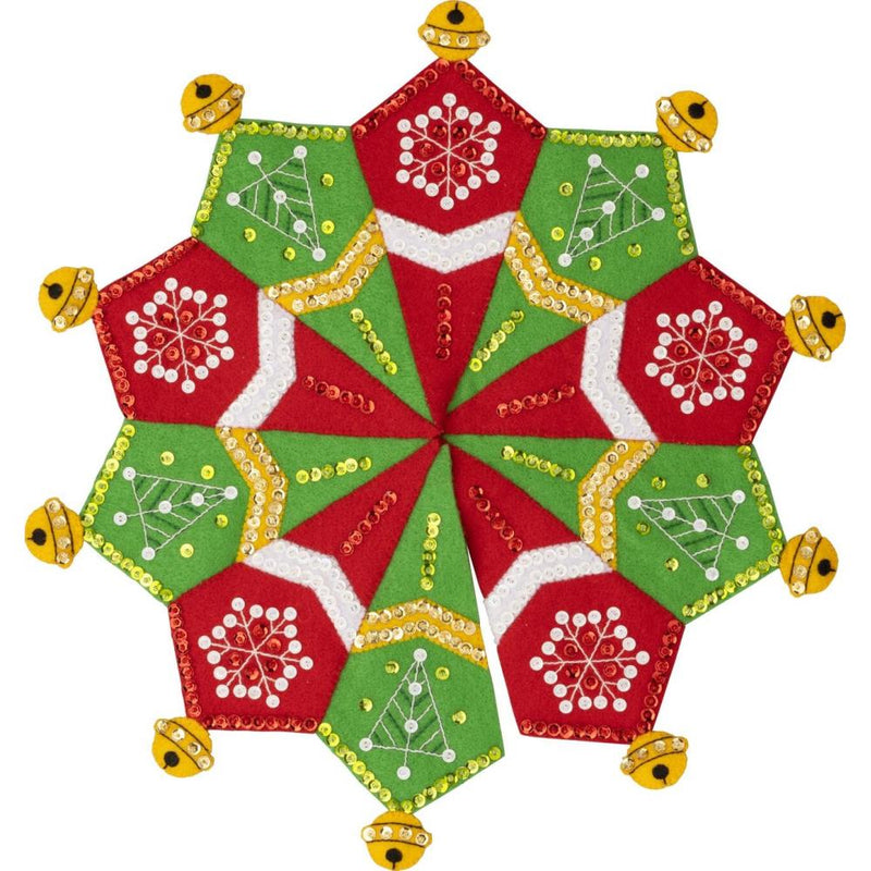 Bucilla Felt Ornaments Applique Kit Set of 12 Twelve Days of Christmas