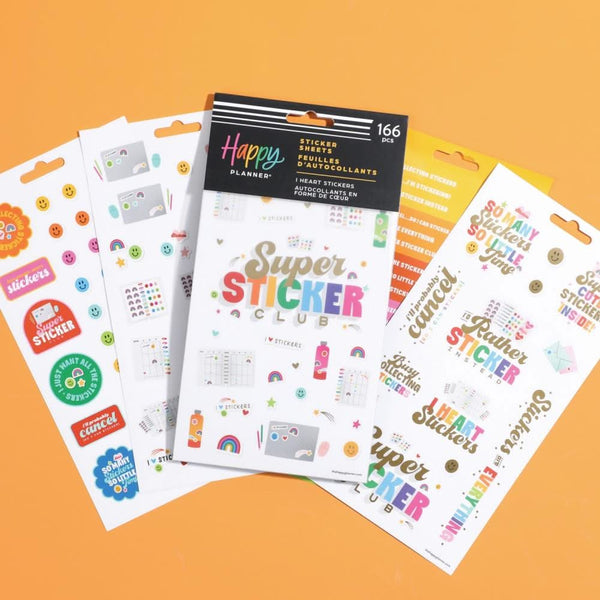 Happy Planner Sticker Sheets 5/Sheets I Heart Stickers, 166 Pieces*