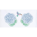 Jack Dempsey Stamped Pillowcases  with White Perle Edge 2 pack  Hydrangeas*