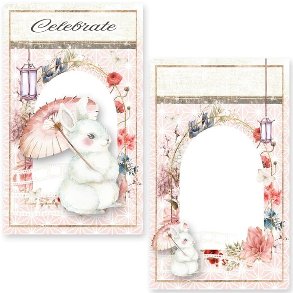 Asuka Studio Moon Bunny Journal Card Pack 20/Pkg 4 Designs/5 Each*