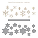 Spellbinders Glimmer Hot Foil Plate & Die By Bibi Cameron Snowflakes - Glimmering Snowflakes*